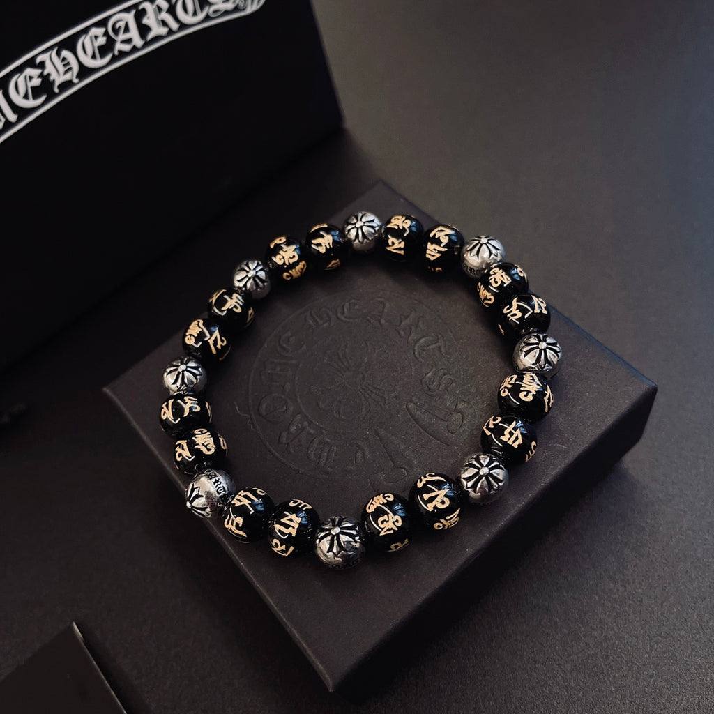 Chrome Hearts Dark Metallic Bead Bracelet - album image 2