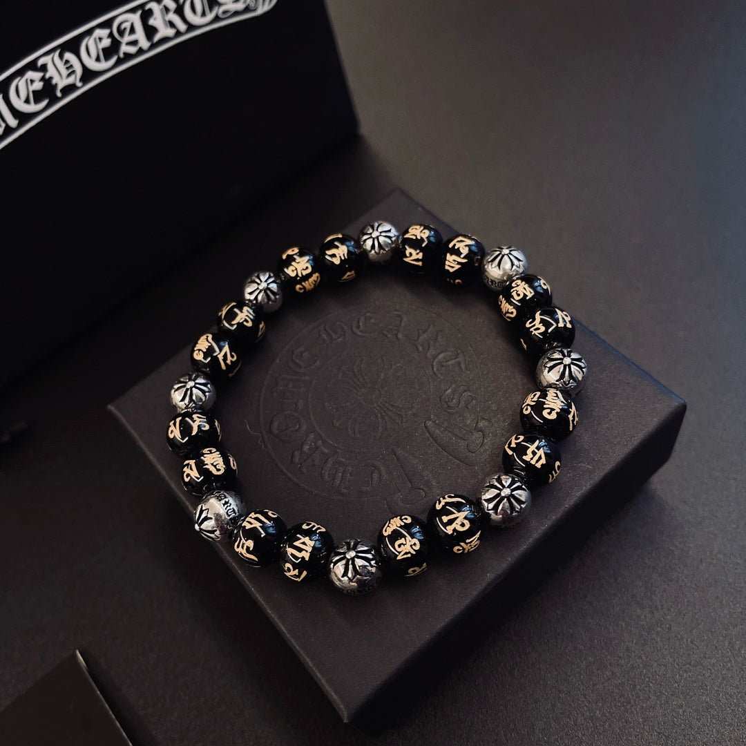Chrome Hearts Dark Metallic Bead Bracelet - album image 2