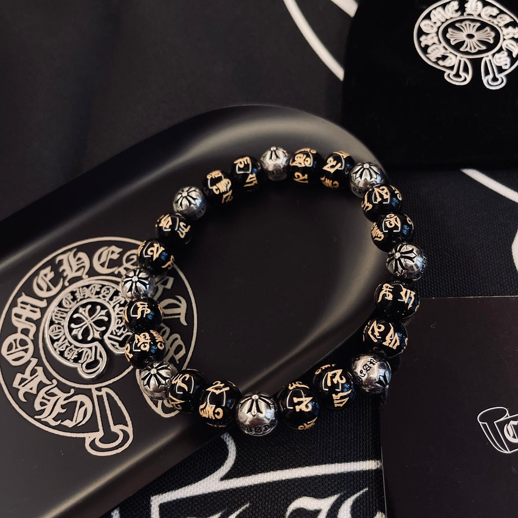 Chrome Hearts Dark Metallic Bead Bracelet - album image 6
