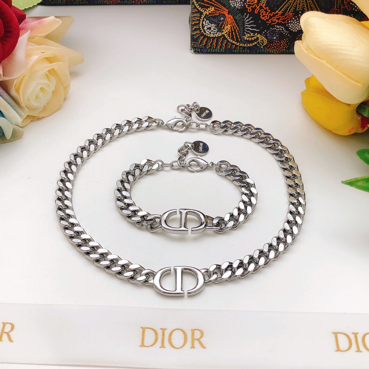 Dior Dark Silver-Tone Curb Necklace - product image 10