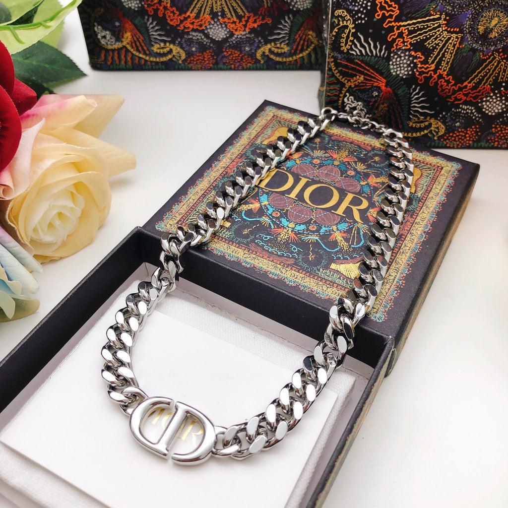 Dior Dark Silver-Tone Curb Necklace - product image 4