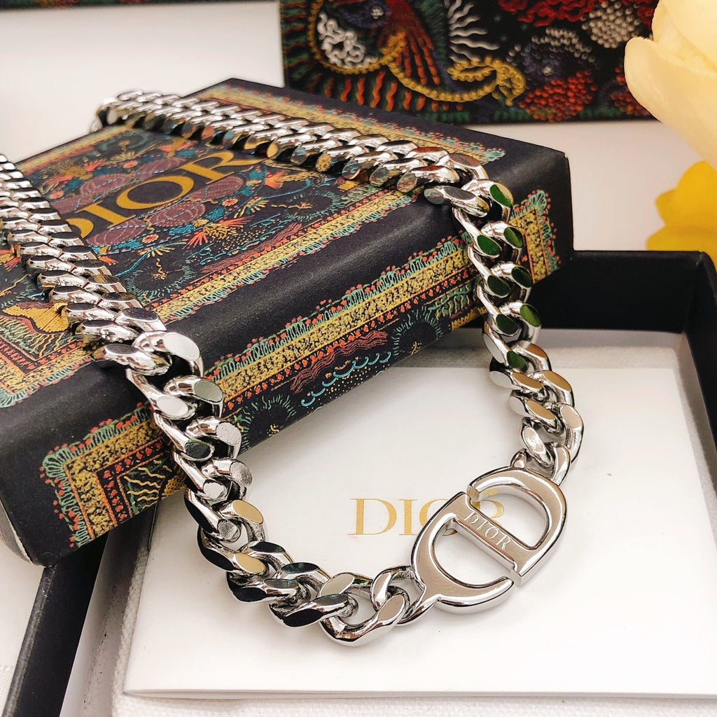 Dior Dark Silver-Tone Curb Necklace - product image 7