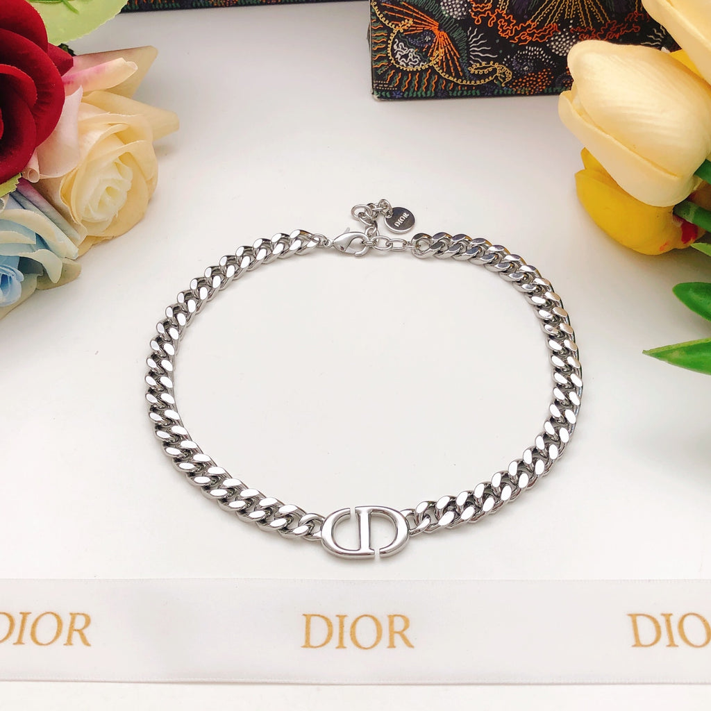 Dior Dark Silver-Tone Curb Necklace - product image 9