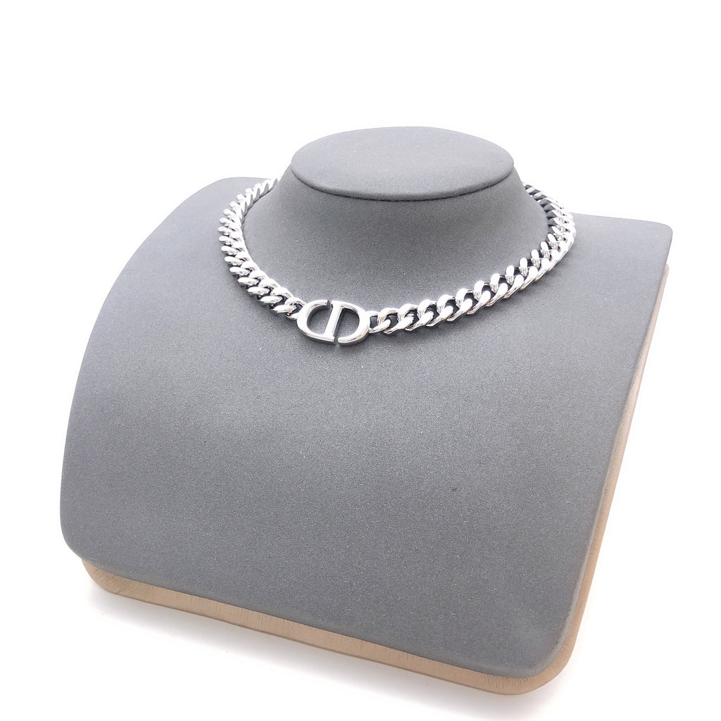 Dior Dark Silver-Tone Curb Necklace - product image 2