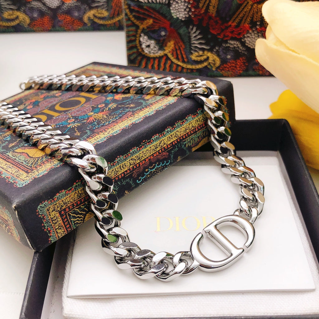 Dior Dark Silver-Tone Curb Necklace - product image 5