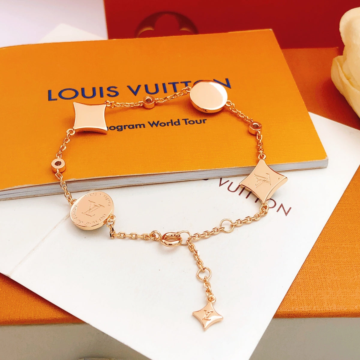 Louis Vuitton Rose Gold-Tone Gold-Tone Blue Bracelet - album image 3