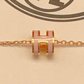 Hermès Rose Gold-Tone Mini H Charm Chain Bracelet - album image 1
