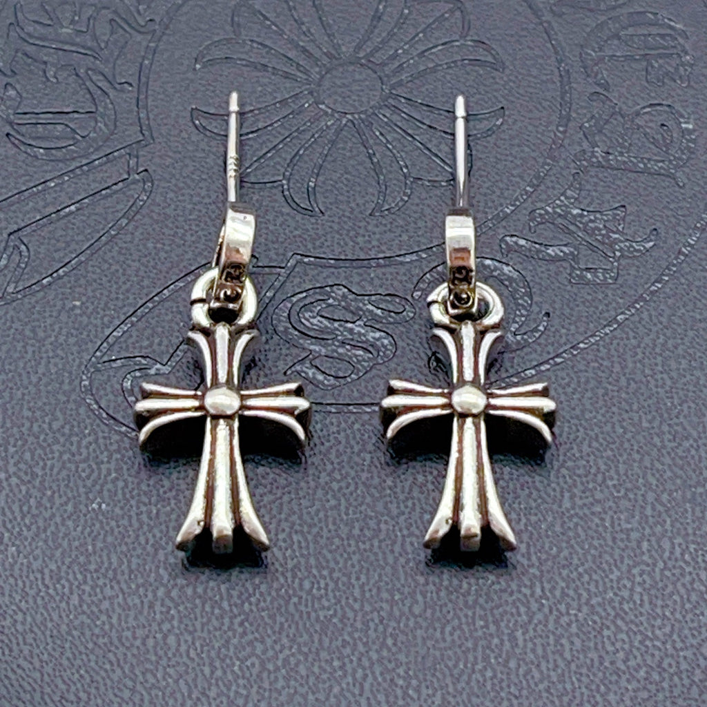 Chrome Hearts Long Cross Hook Earrings - album image 2