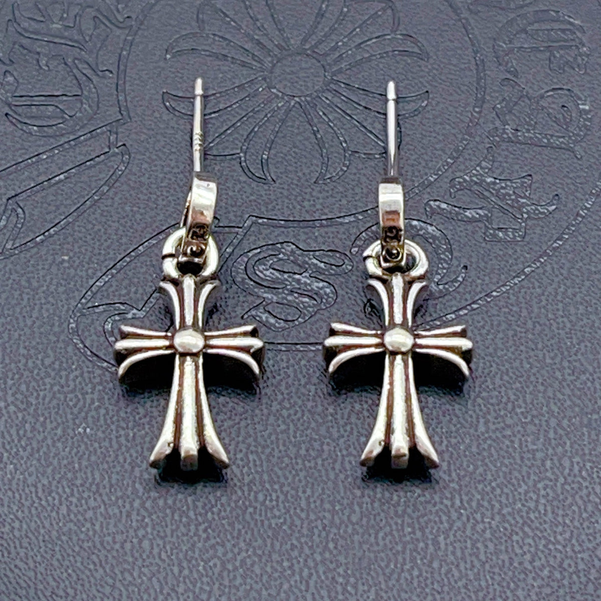 Chrome Hearts Long Cross Hook Earrings - album image 2