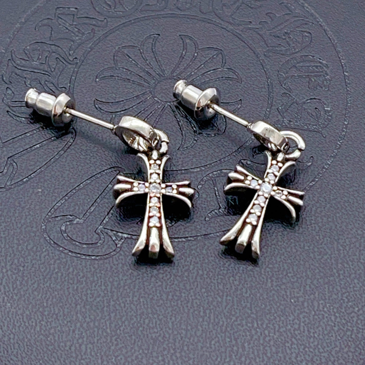 Chrome Hearts Long Cross Hook Earrings - album image 4