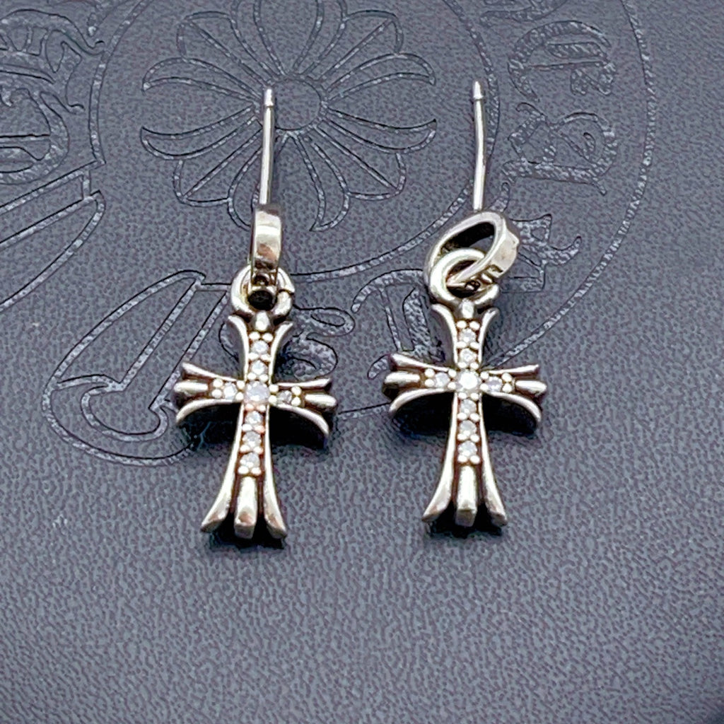 Chrome Hearts Long Cross Hook Earrings - album image 1