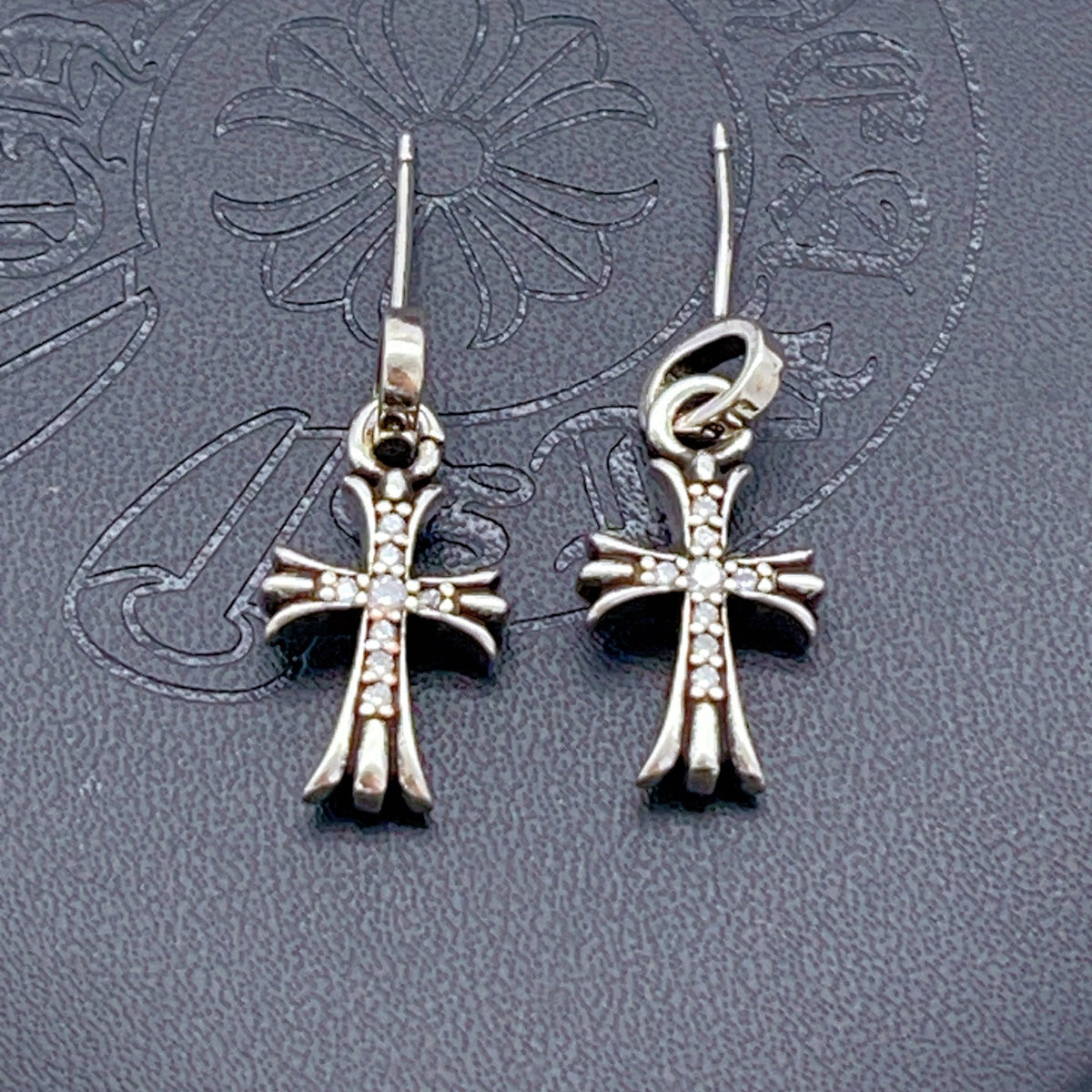 Chrome Hearts Long Cross Hook Earrings - album image 1