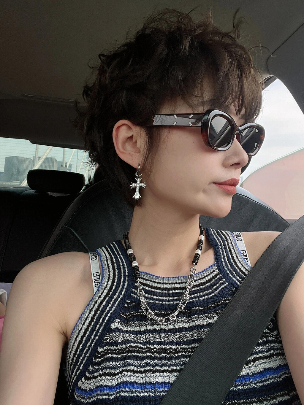 Chrome Hearts Long Cross Hook Earrings - album image 7
