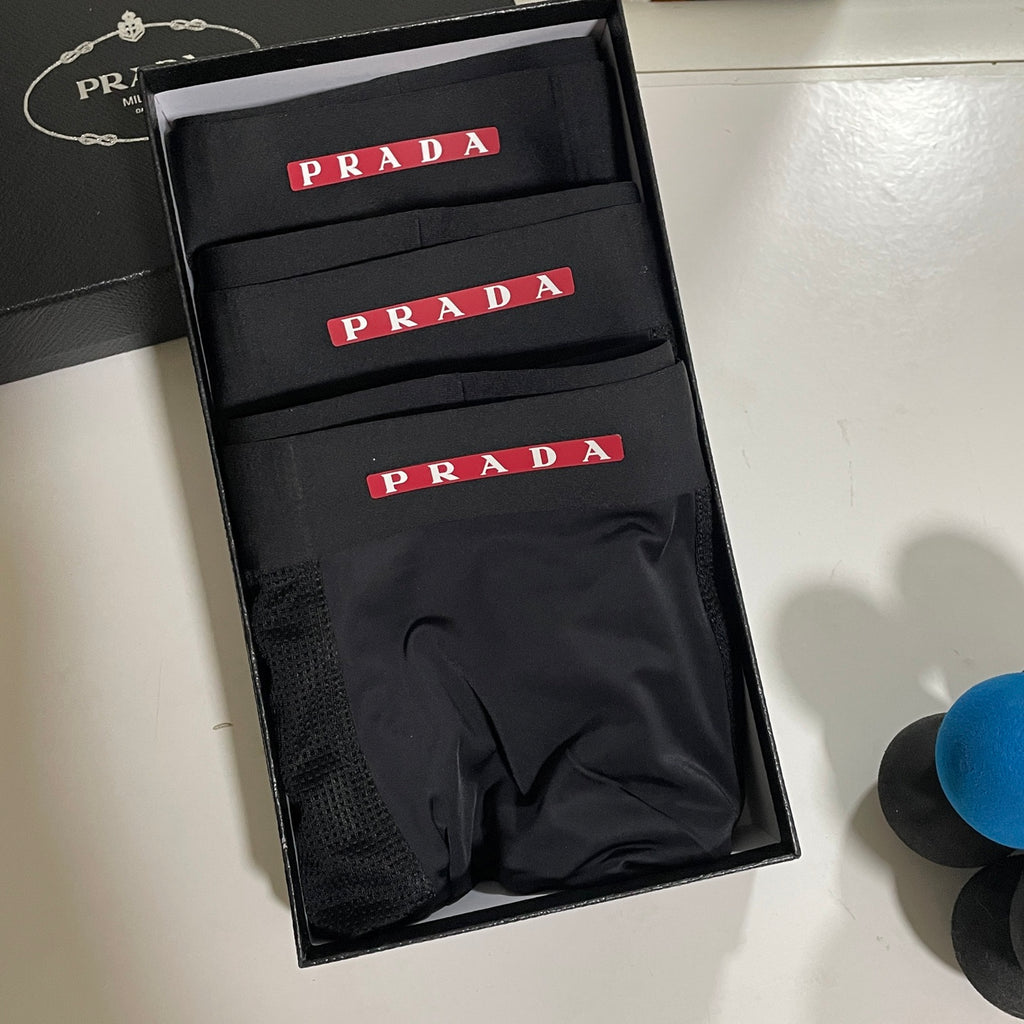 Prada black red waist label boxer briefs - view 9
