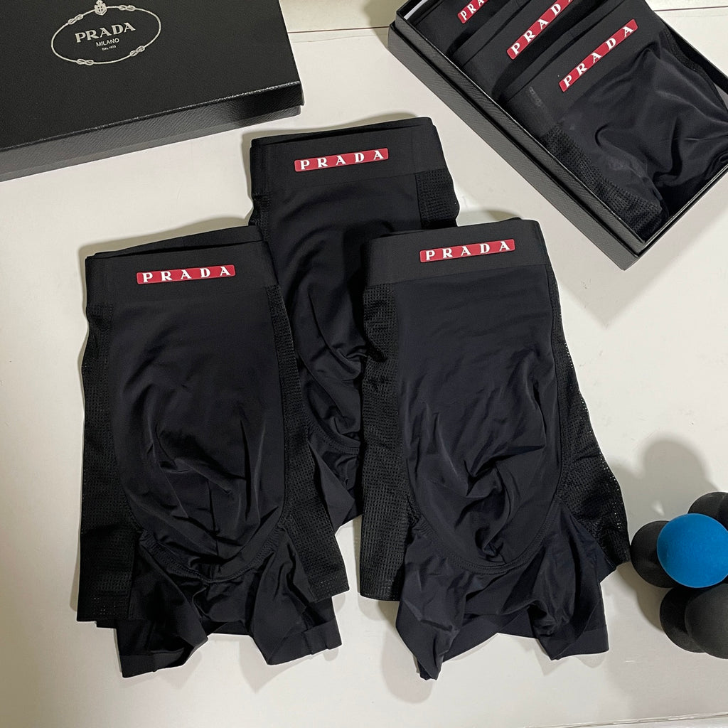 Prada black red waist label boxer briefs - view 6