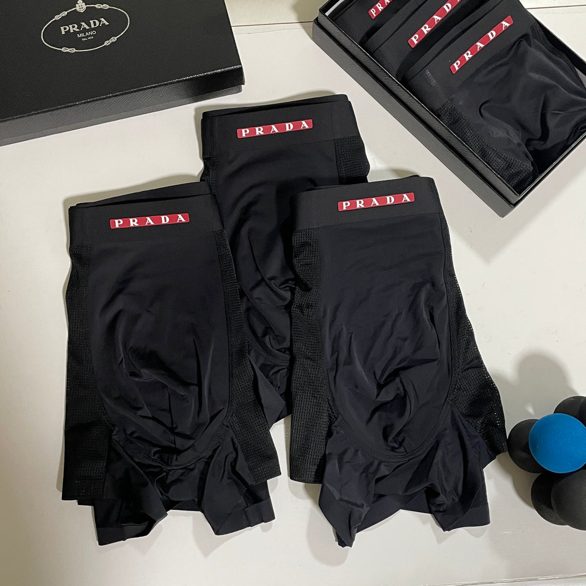 Prada black red waist label boxer briefs - view 6