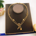 Louis Vuitton Double-Layer Lock Necklace - album image 1