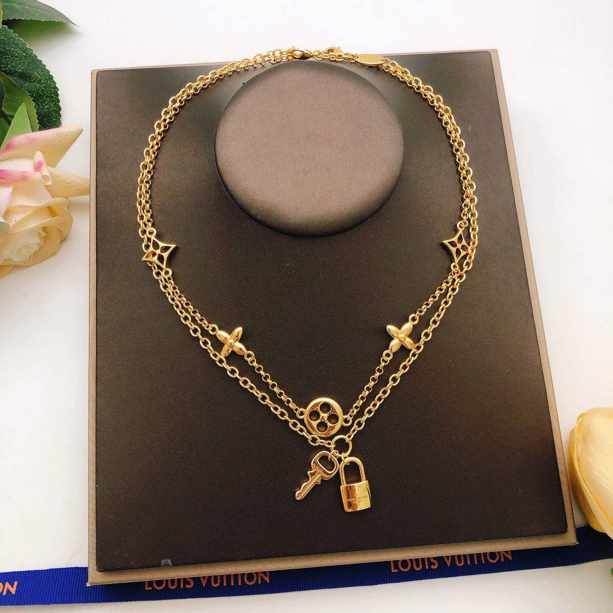 Louis Vuitton Double-Layer Lock Necklace - album image 1