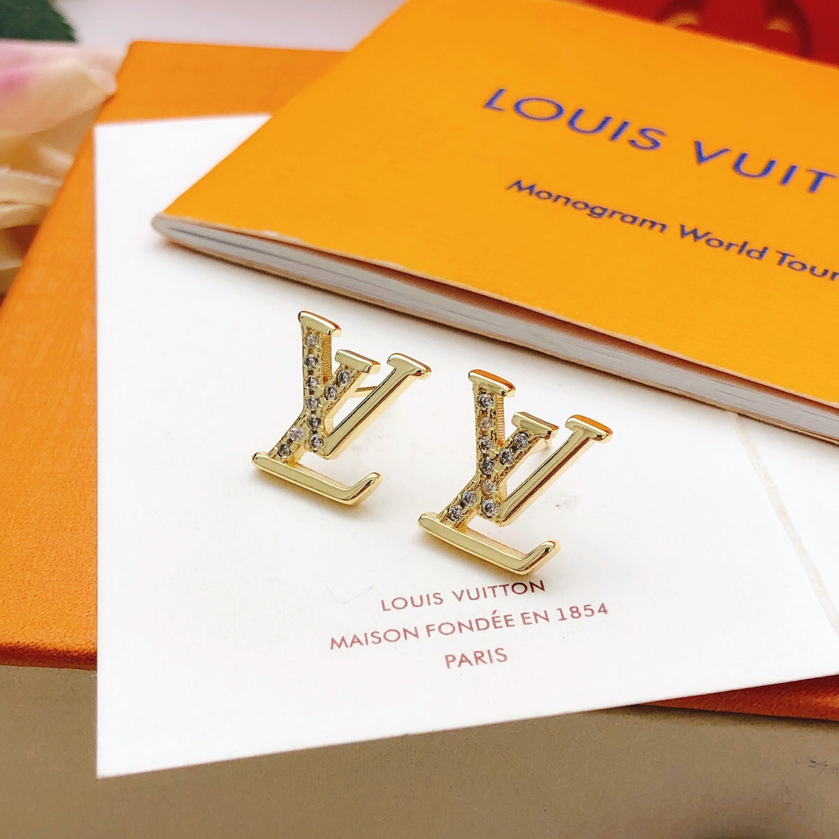 Louis Vuitton Gold-Tone Mini Earrings - album image 2