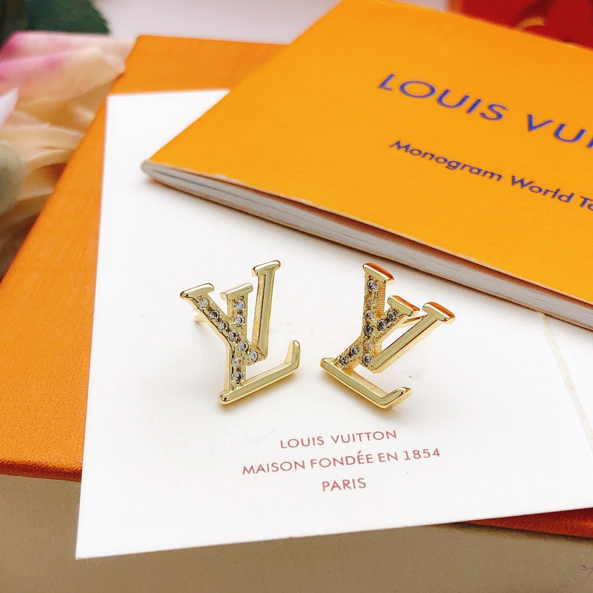 Louis Vuitton Gold-Tone Mini Earrings - album image 3