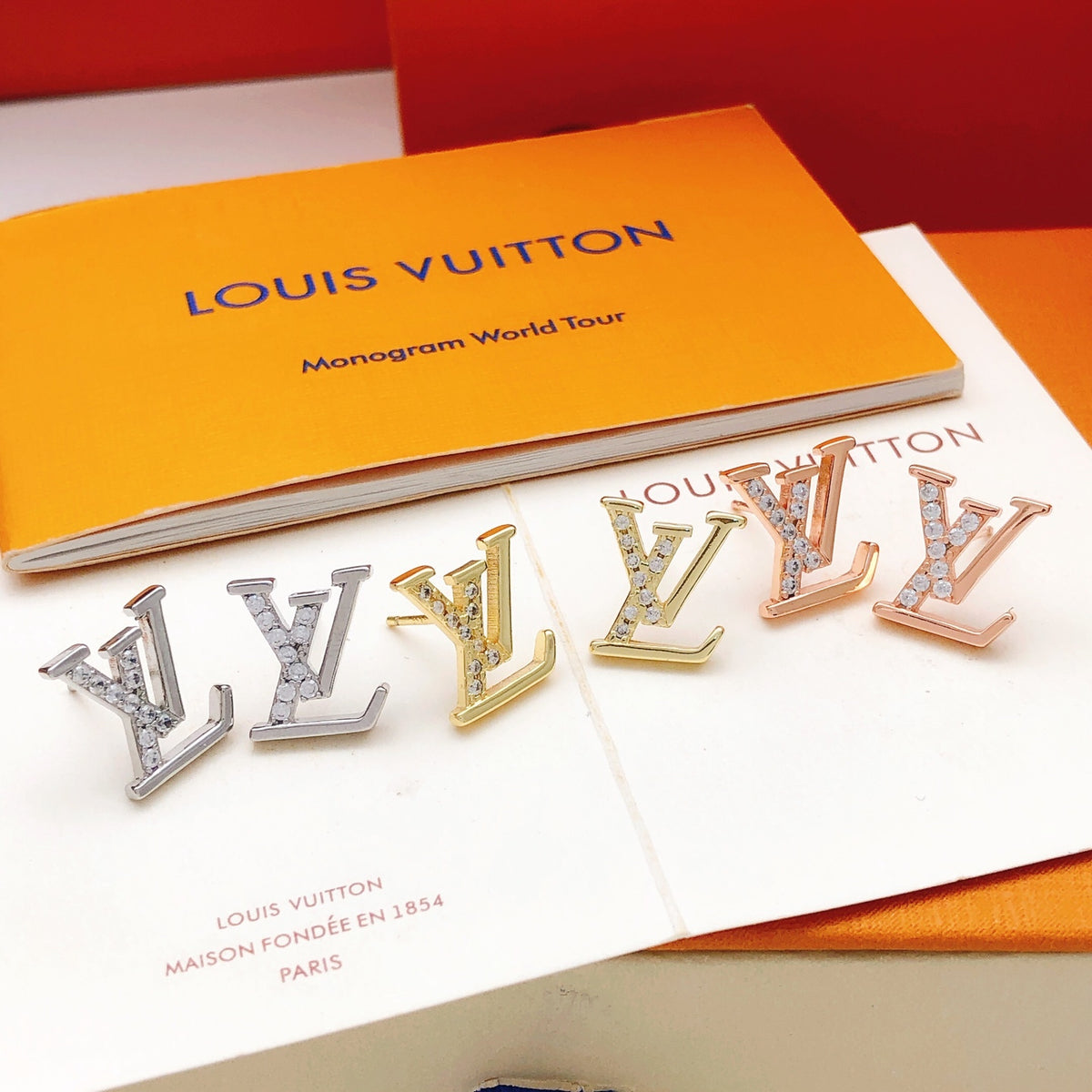 Louis Vuitton Gold-Tone Mini Earrings - album image 8
