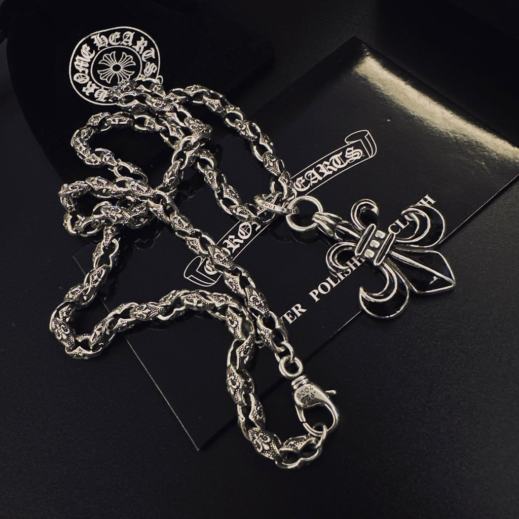 Chrome Hearts Compact Curled Fleur Necklace - album image 4