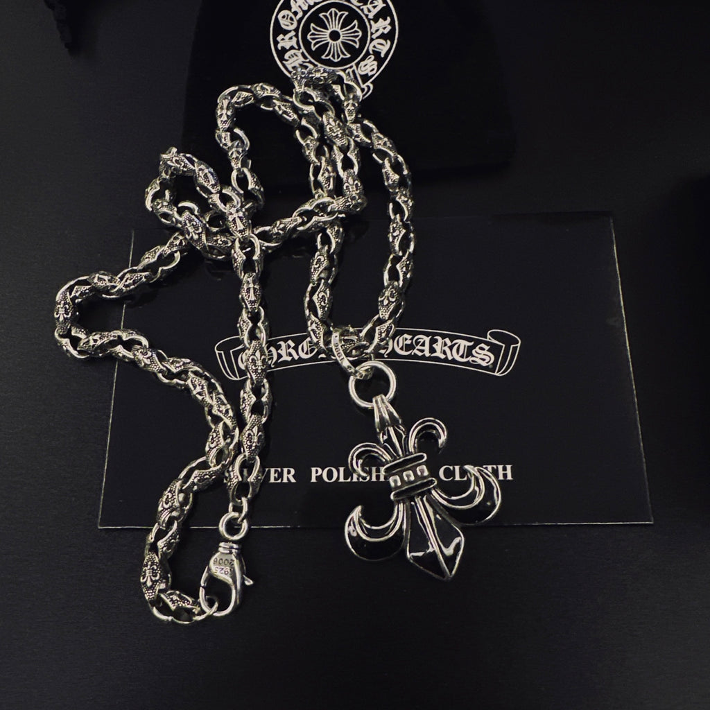 Chrome Hearts Compact Curled Fleur Necklace - album image 7