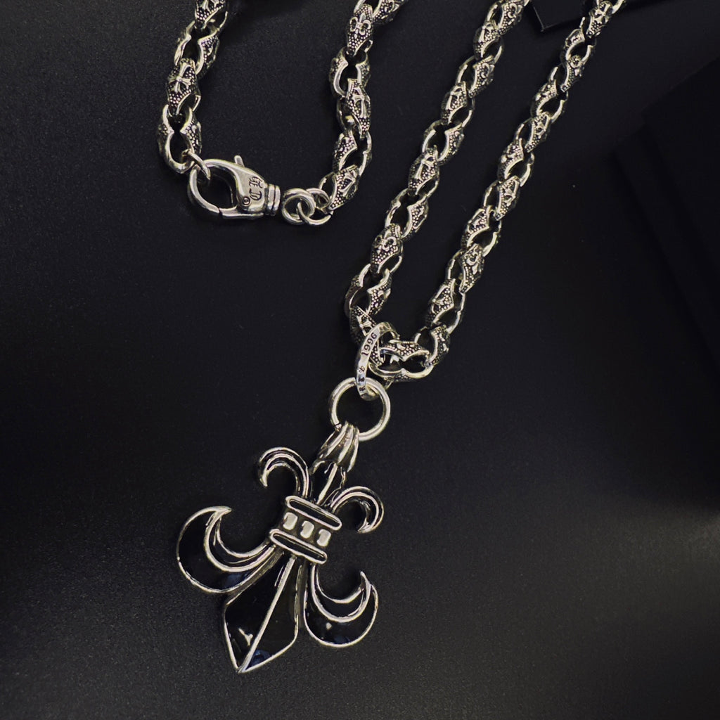 Chrome Hearts Compact Curled Fleur Necklace - album image 6