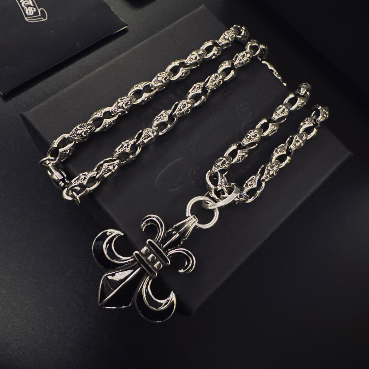 Chrome Hearts Compact Curled Fleur Necklace - album image 8