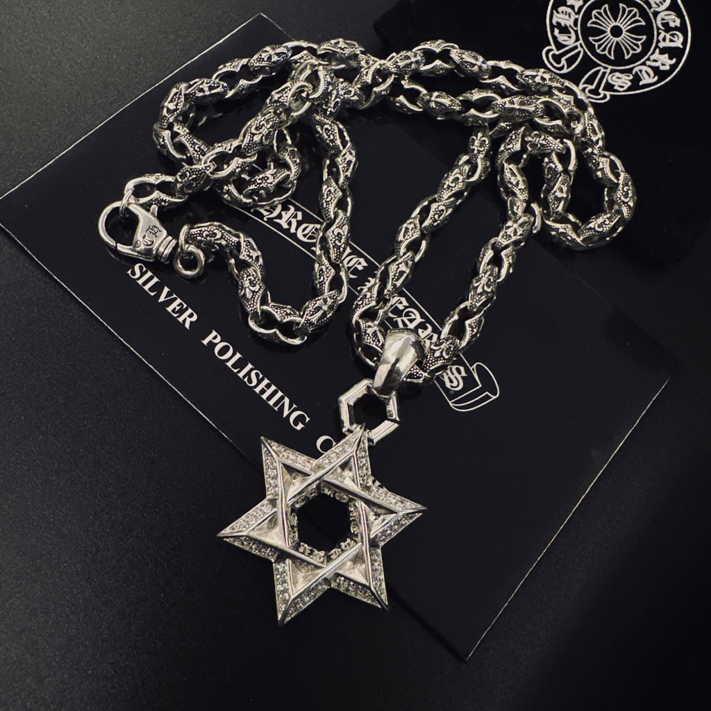 Chrome Hearts Cross Fleur-de-Lis Antiqued Necklace - album image 3