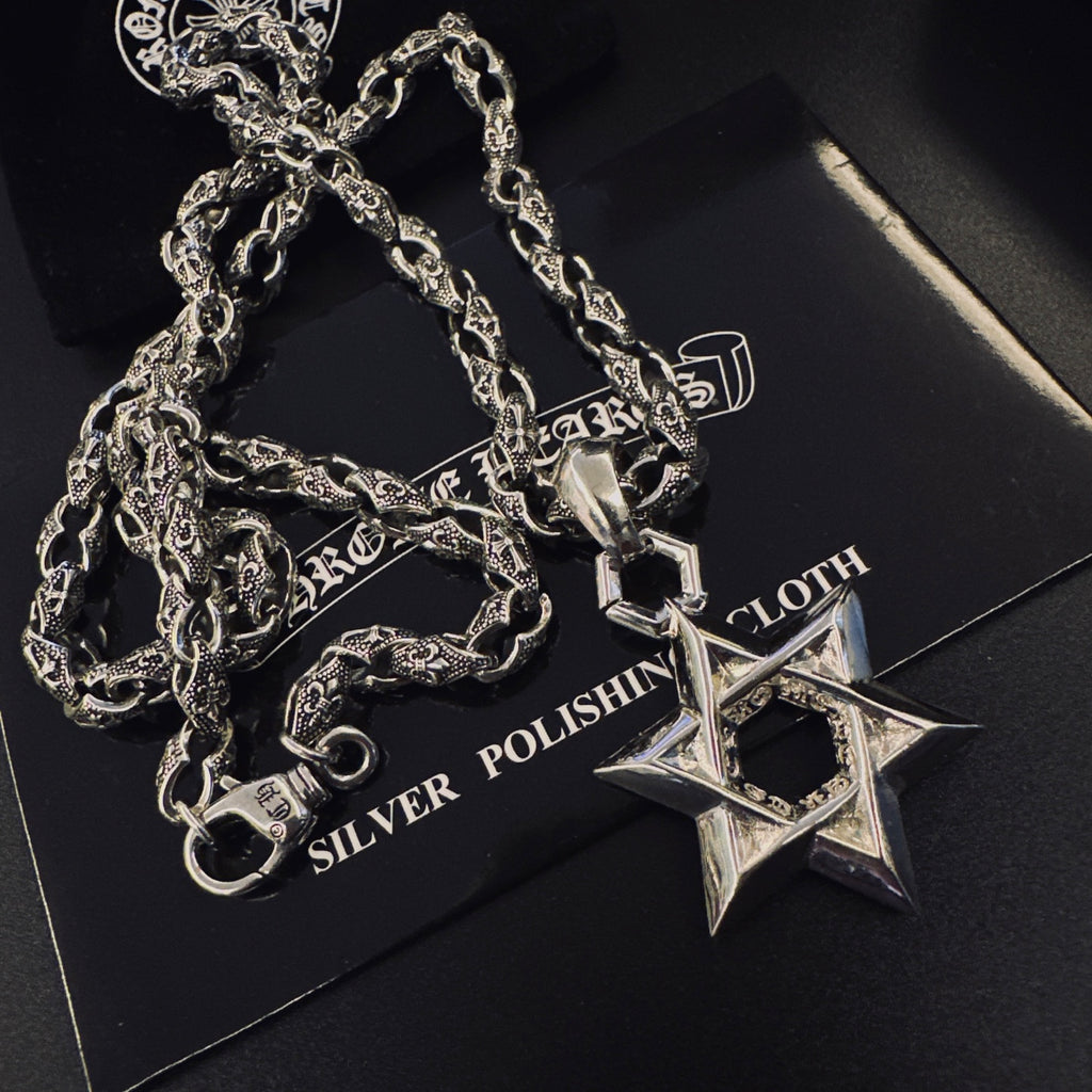 Chrome Hearts Cross Fleur-de-Lis Antiqued Necklace - album image 4
