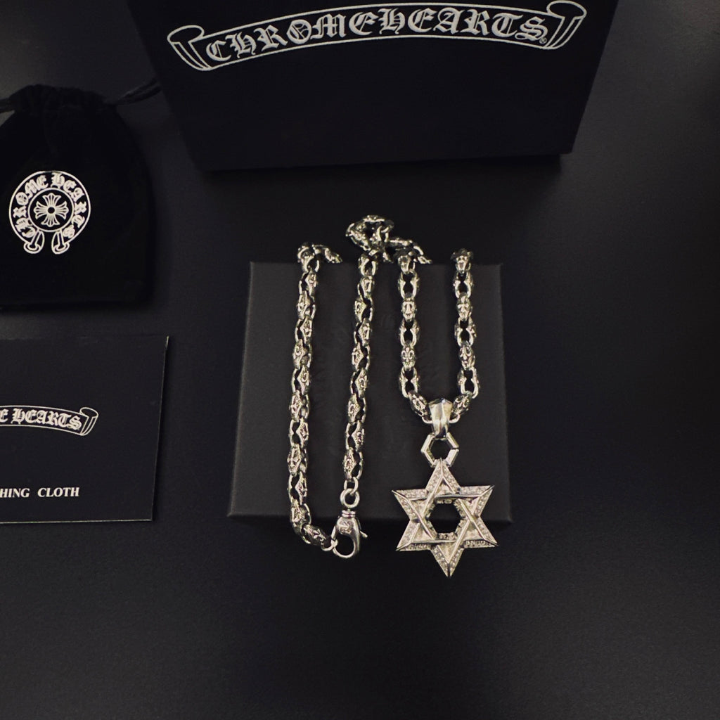 Chrome Hearts Six-Point Open Star Necklace - album image 1