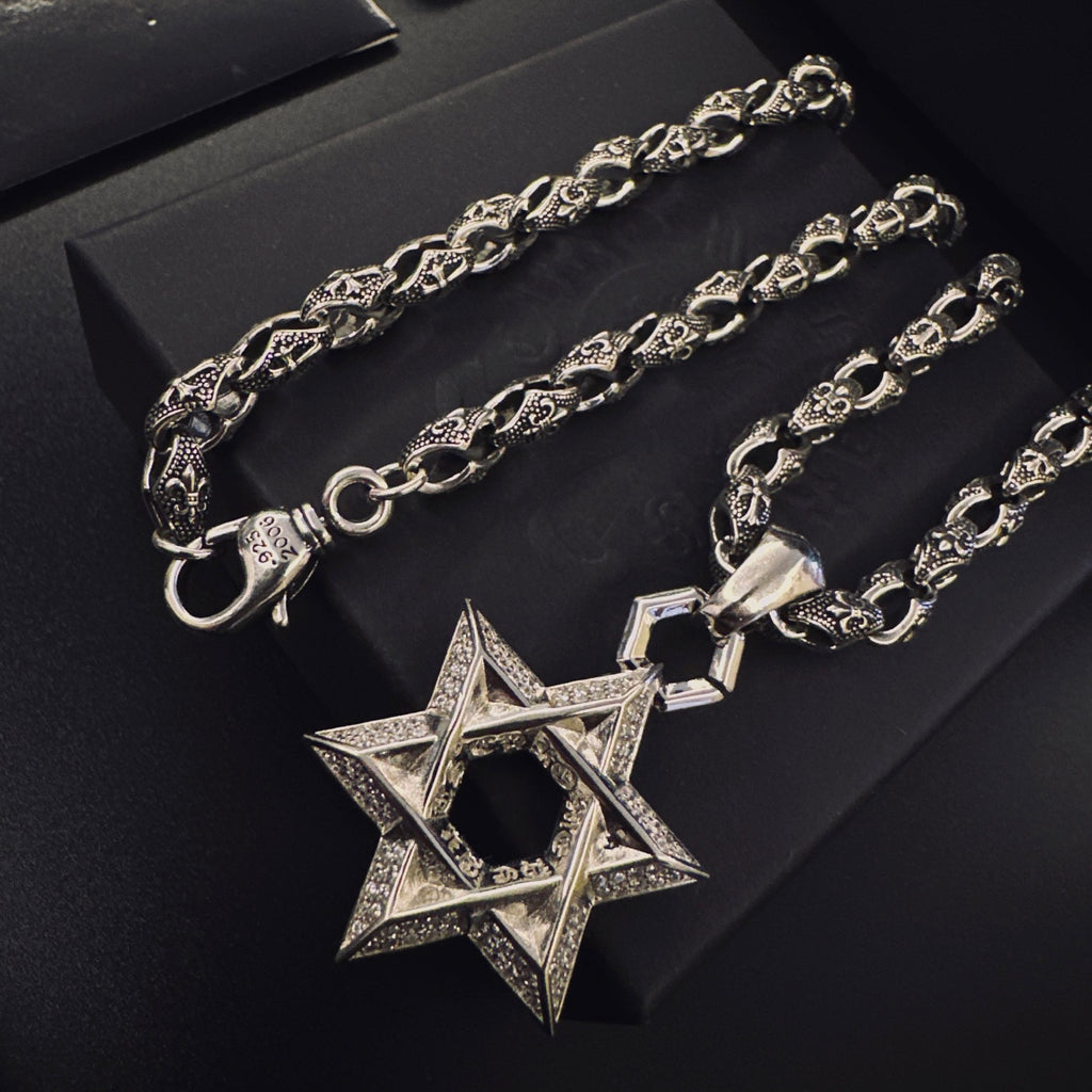 Chrome Hearts Six-Point Open Star Necklace - album image 2