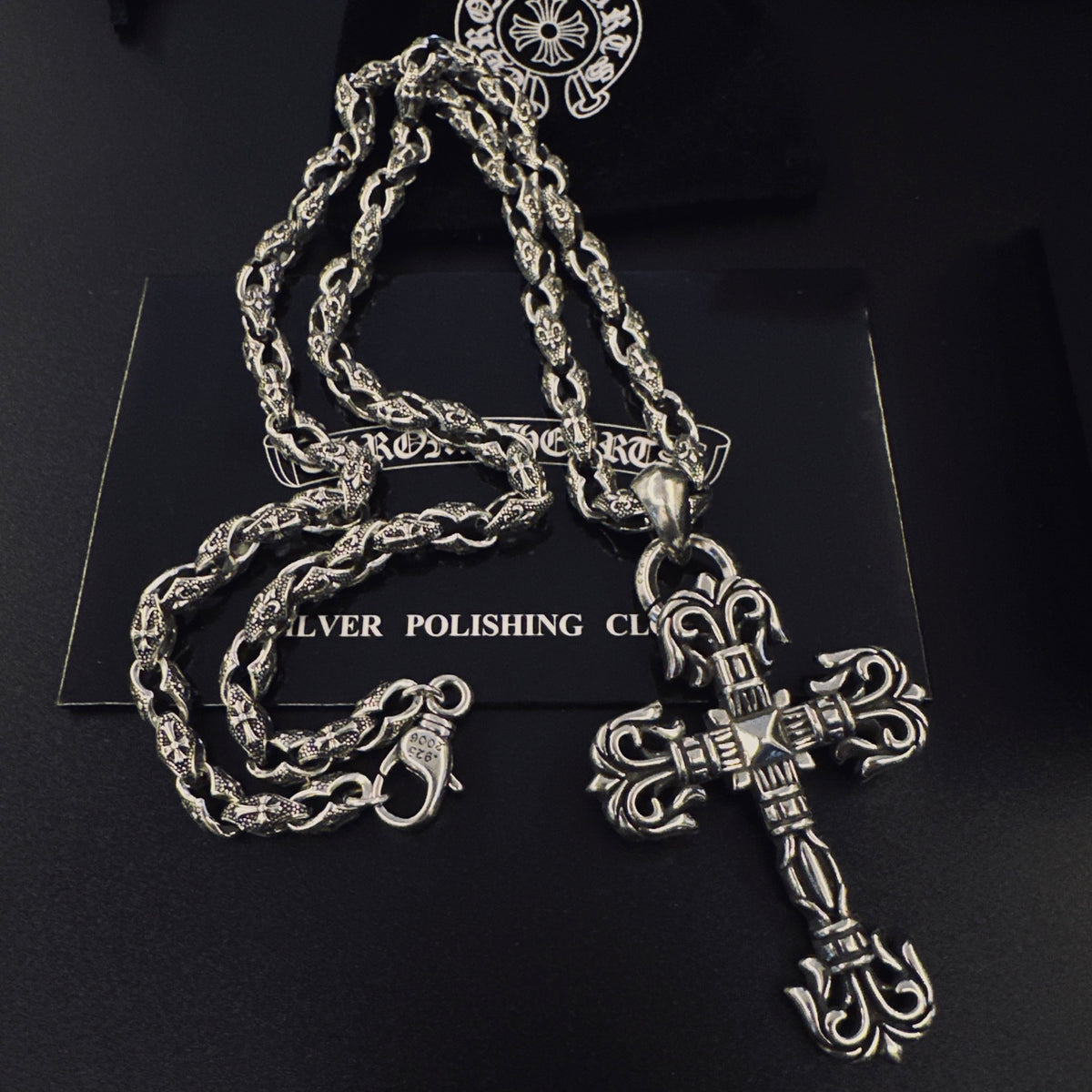 Chrome Hearts Decorated Border Cross Necklace - album image 4