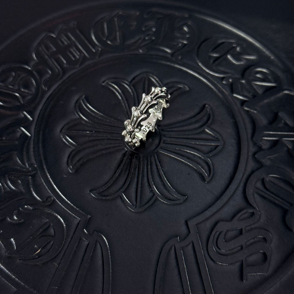 Chrome Hearts Lettered Couple-Style Band Ring - album image 8