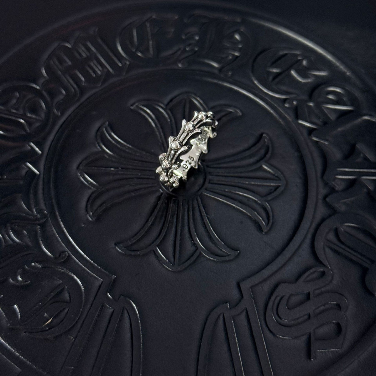 Chrome Hearts Lettered Couple-Style Band Ring - album image 8