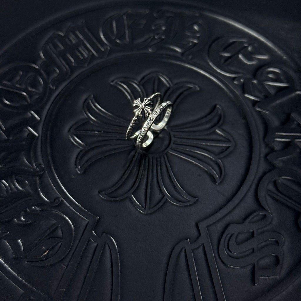 Chrome Hearts Lettered Couple-Style Band Ring - album image 2