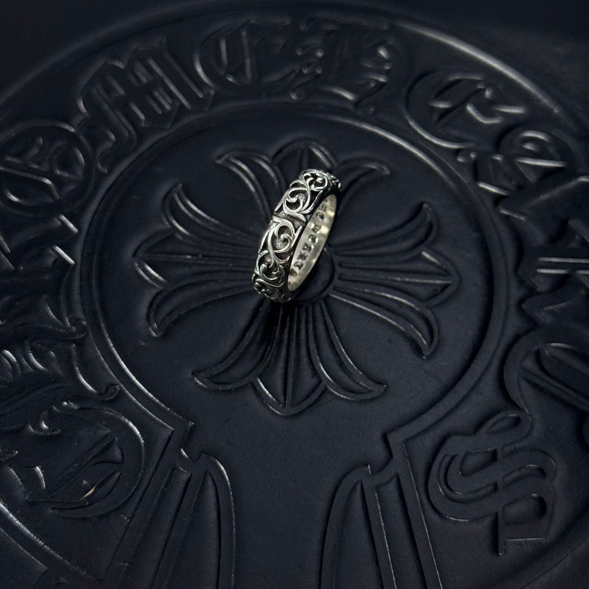 Chrome Hearts Lettered Couple-Style Band Ring - album image 3