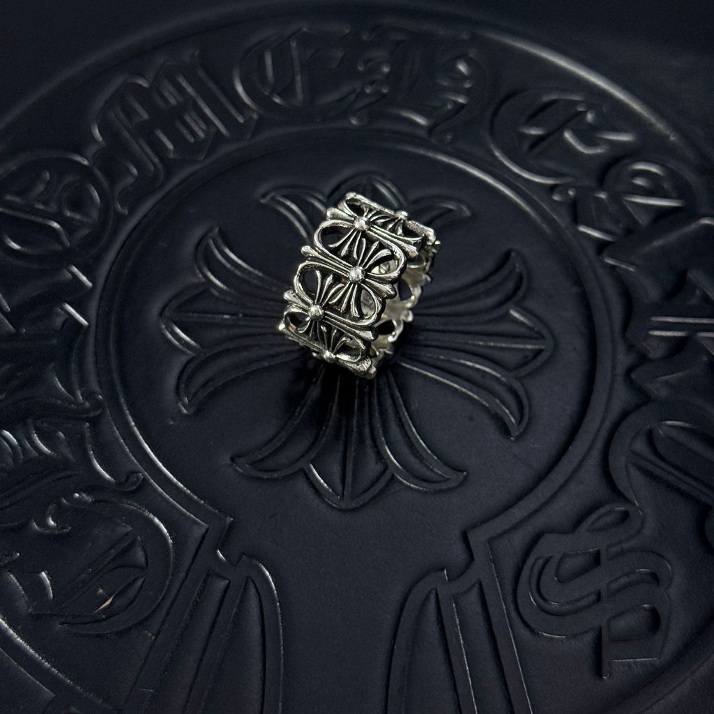 Chrome Hearts Lettered Couple-Style Band Ring - album image 4