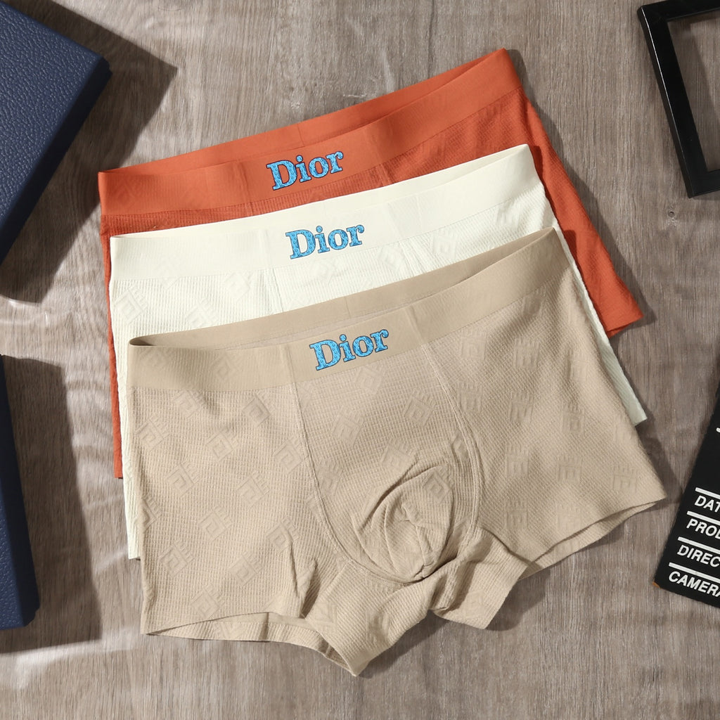 Dior blue lettered waist boxer briefs - view 2
