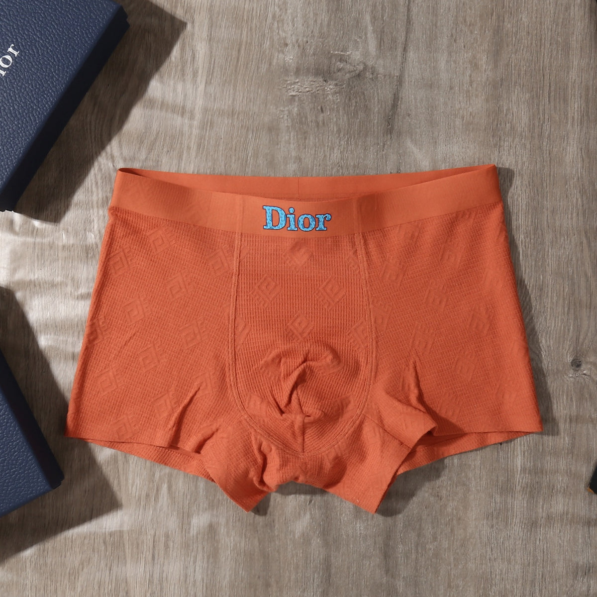 Dior blue lettered waist boxer briefs - view 7