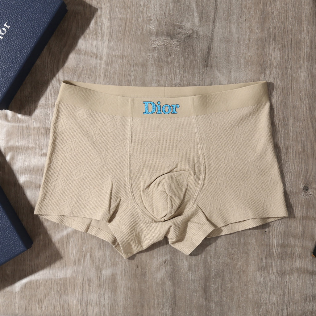 Dior blue lettered waist boxer briefs - view 8