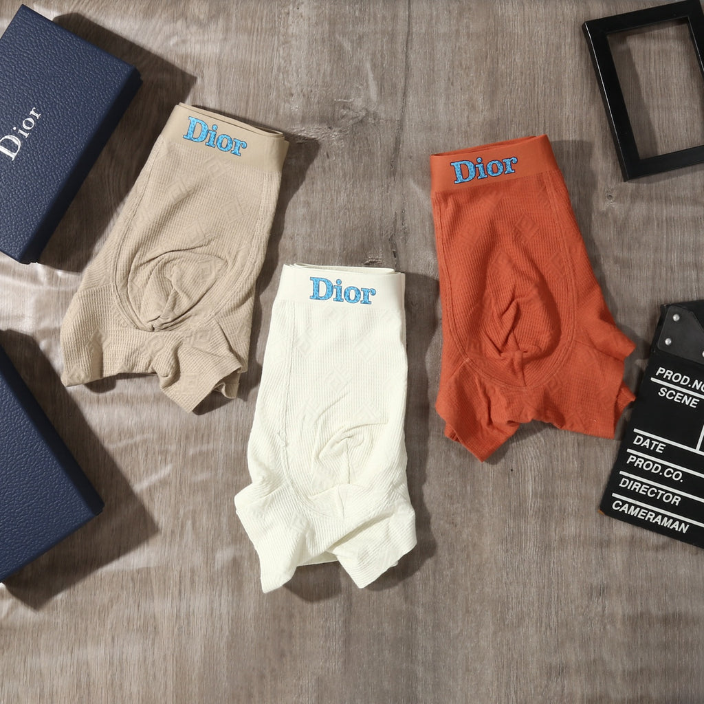 Dior blue lettered waist boxer briefs - view 6