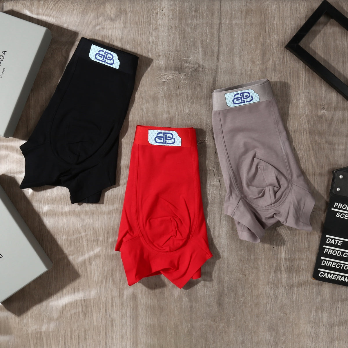 Balenciaga contrast bb waist boxer briefs - view 6