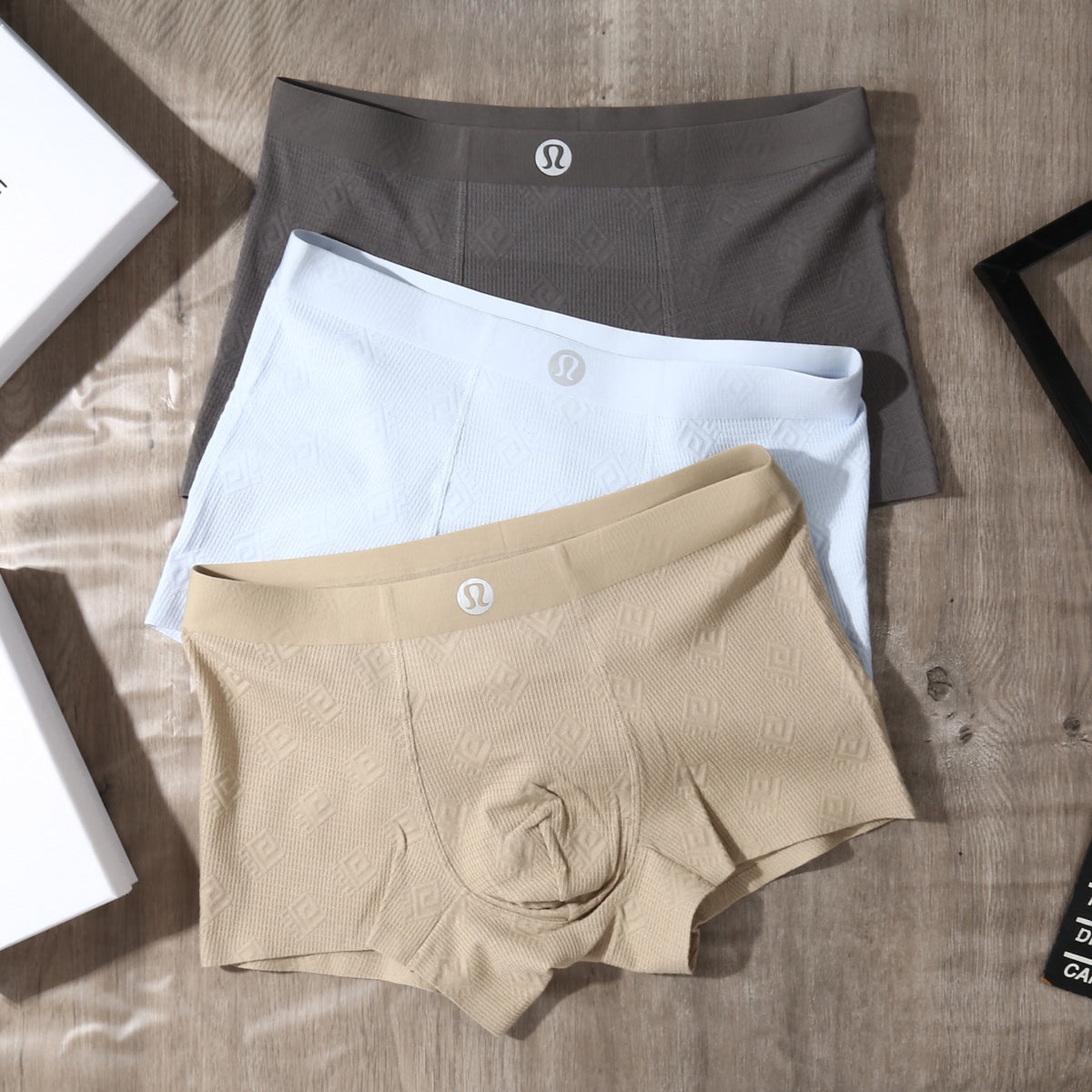 Lululemon neutral raised emblem boxer briefs - view 3