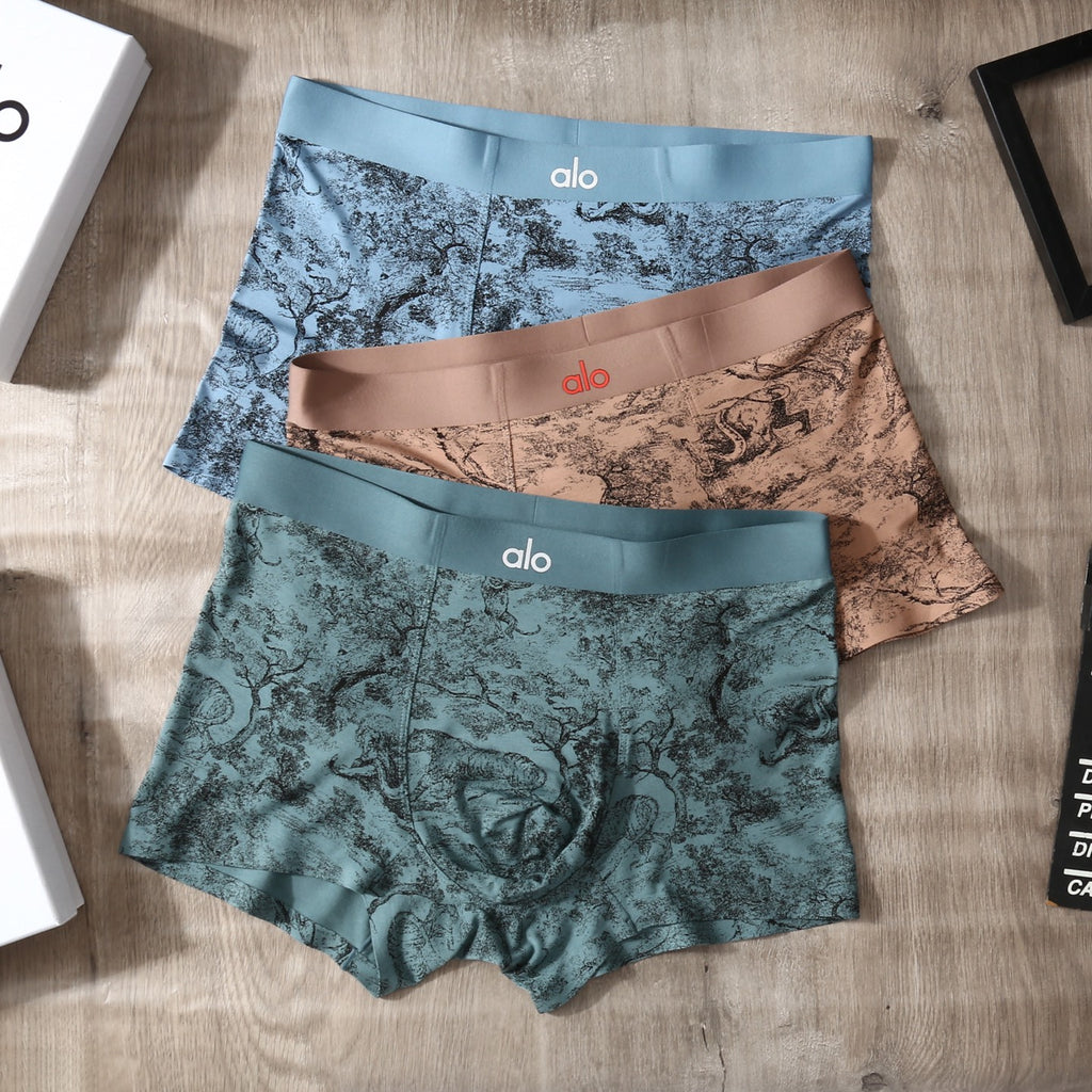 ALO Men's Printed Boxer Briefs with Wide Waistband - 3-Pack - image 3