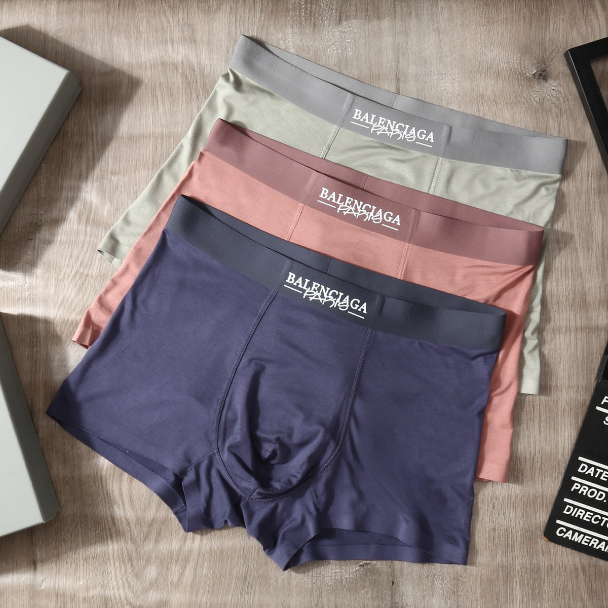 Balenciaga pastel lettered waist boxer briefs - view 2
