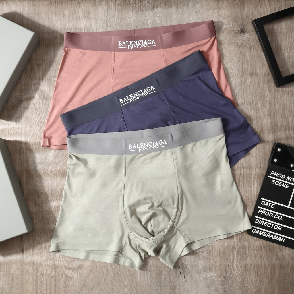 Balenciaga pastel lettered waist boxer briefs - view 4