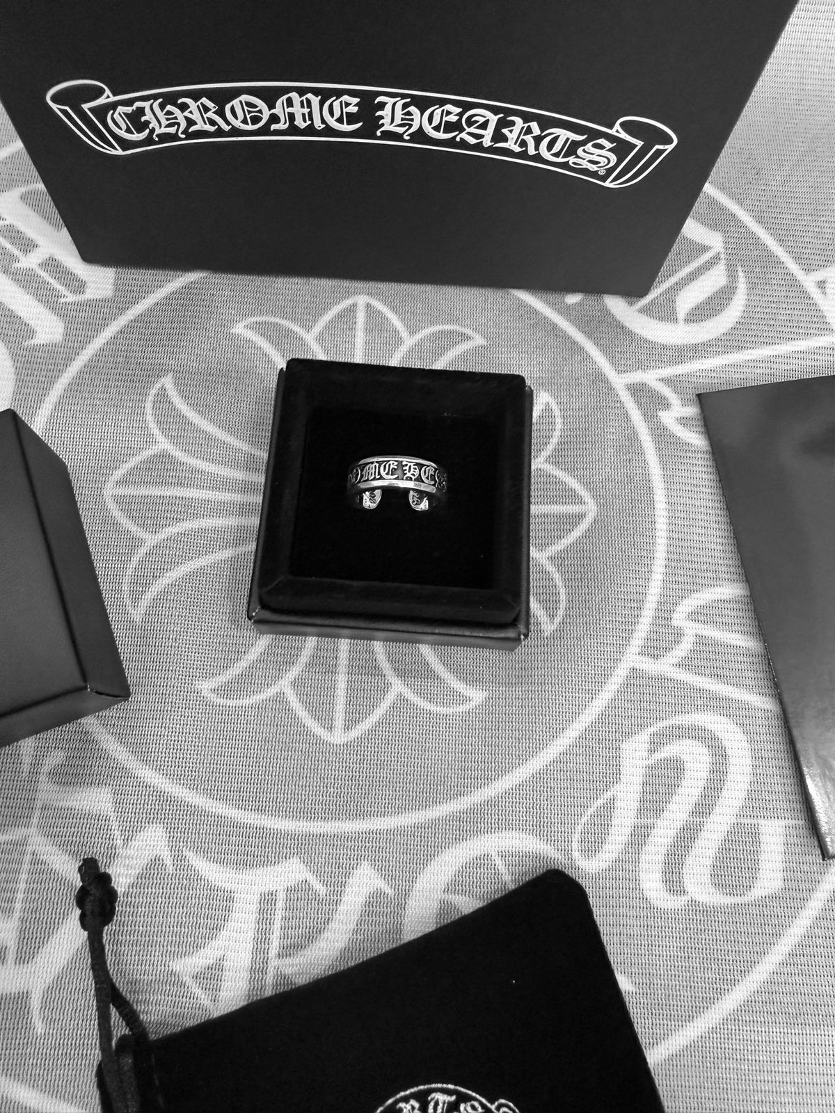 Chrome Hearts Silver-Tone Ornate Ring - album image 4