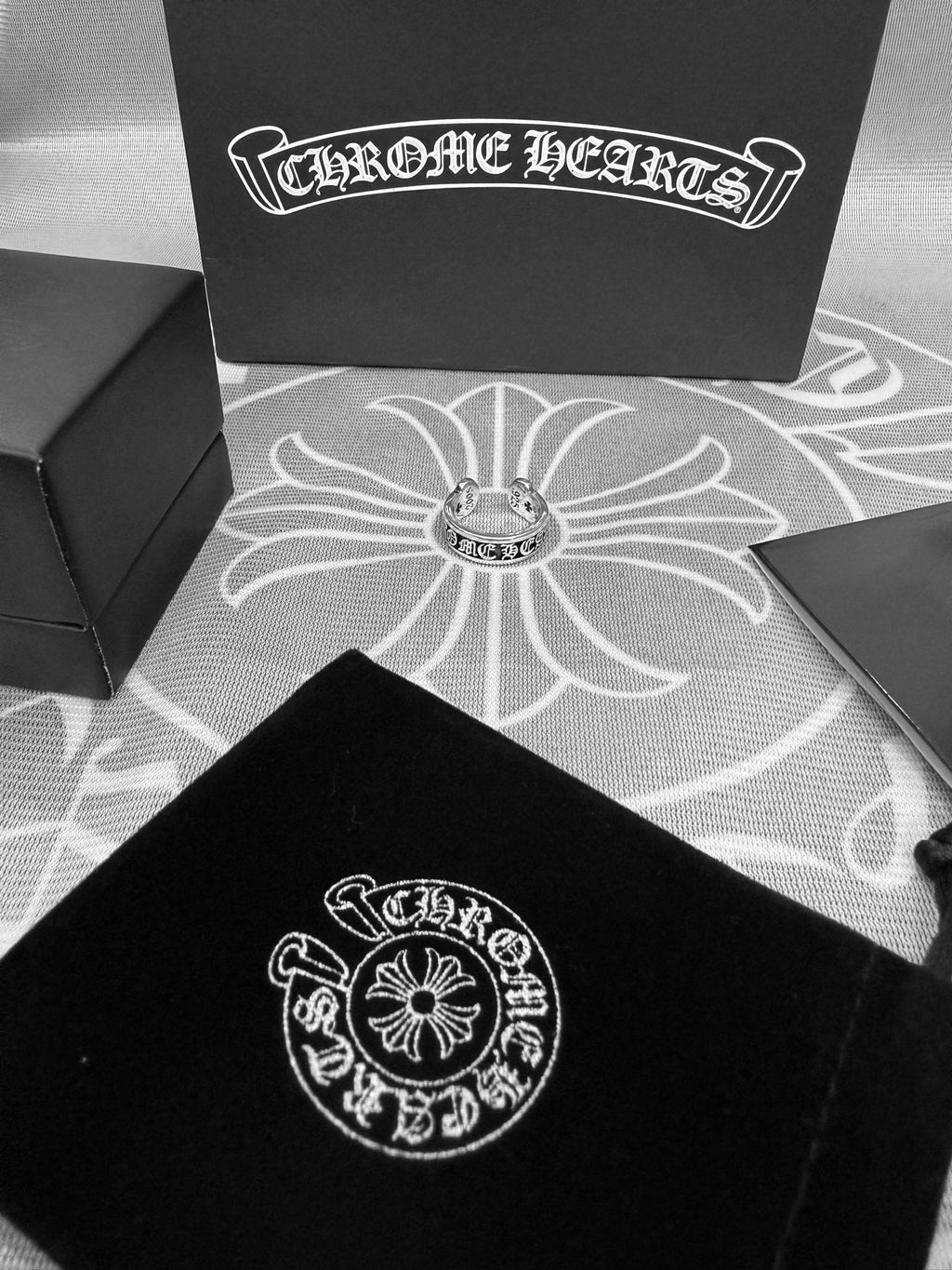 Chrome Hearts Silver-Tone Ornate Ring - album image 2